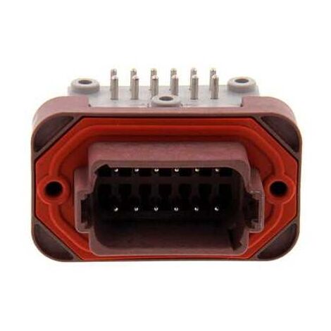 Connecteur Series DT13 Female 12 Voies PCB 90° Marron