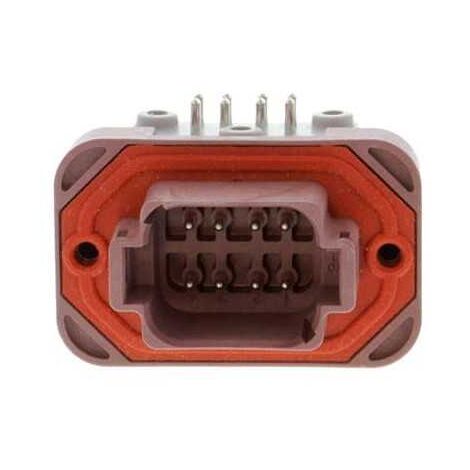 Connecteur Series DT13 Female 8 Voies PCB 90° Marron