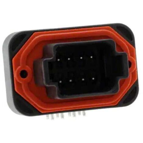 Connecteur Series DT13 Female 8 Voies PCB 90° Noir
