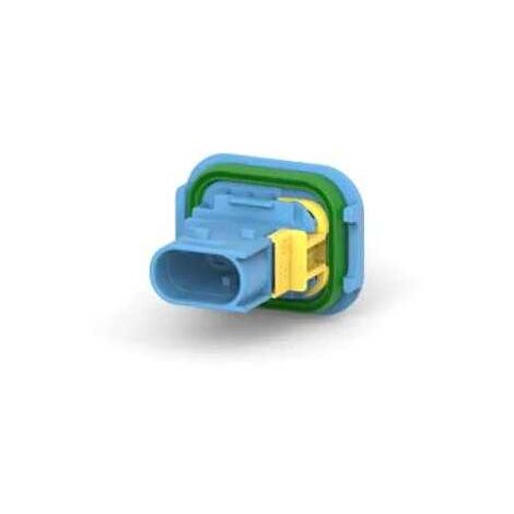 Connecteur Series Heavy Duty Sealed 1.6X0.6 femelle 3voies bleu