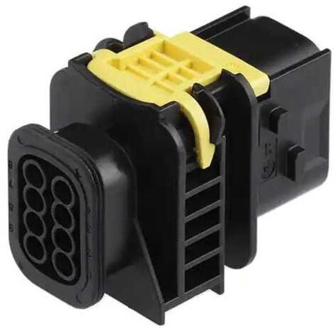 Connecteur Series Heavy Duty Sealed 1.6X0.6 femelle 8voies noir sans joint