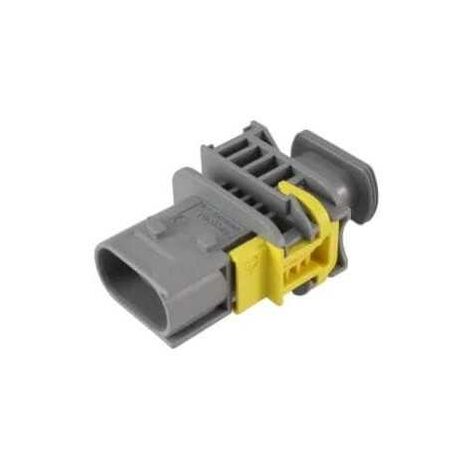 Connecteur Series Heavy Duty Sealed 2.8X0.8 femelle 2voies gris sans joint