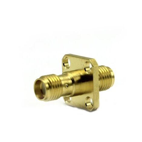 Connecteur SMA RS PRO Femelle vers Femelle à angle droit 50O Montage sur Platine ( Prix pour 1 )
