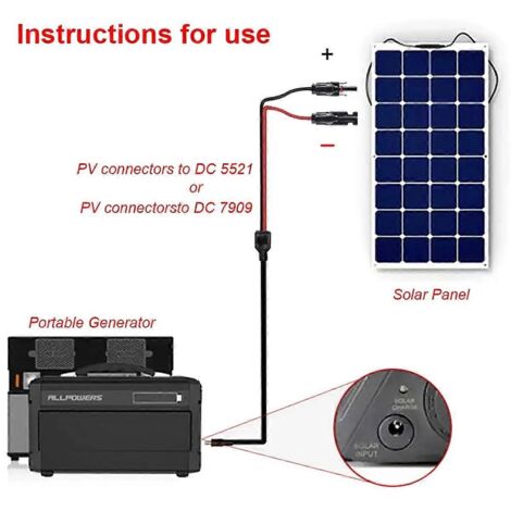 Connecteur solaire pour batterie de stockage d'énergie du système solaire DC7909