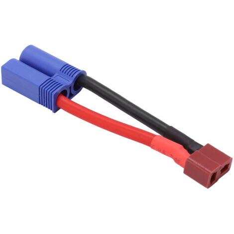 Connecteur T EC5 Femelle-Mâle avec Fusible Anti-Court-Circuit, Câble 12AWG pour Modélisme Auto et Aéronef RC