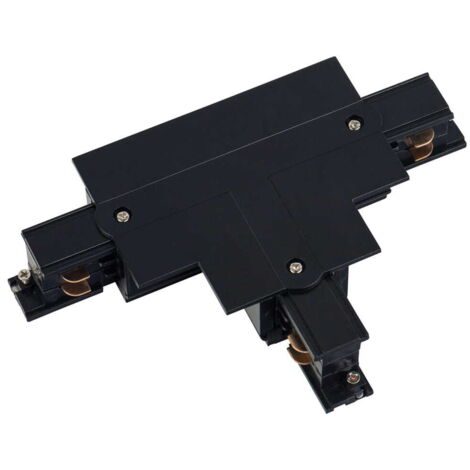 Connecteur T gauche encastré 3 circuits noir 8248