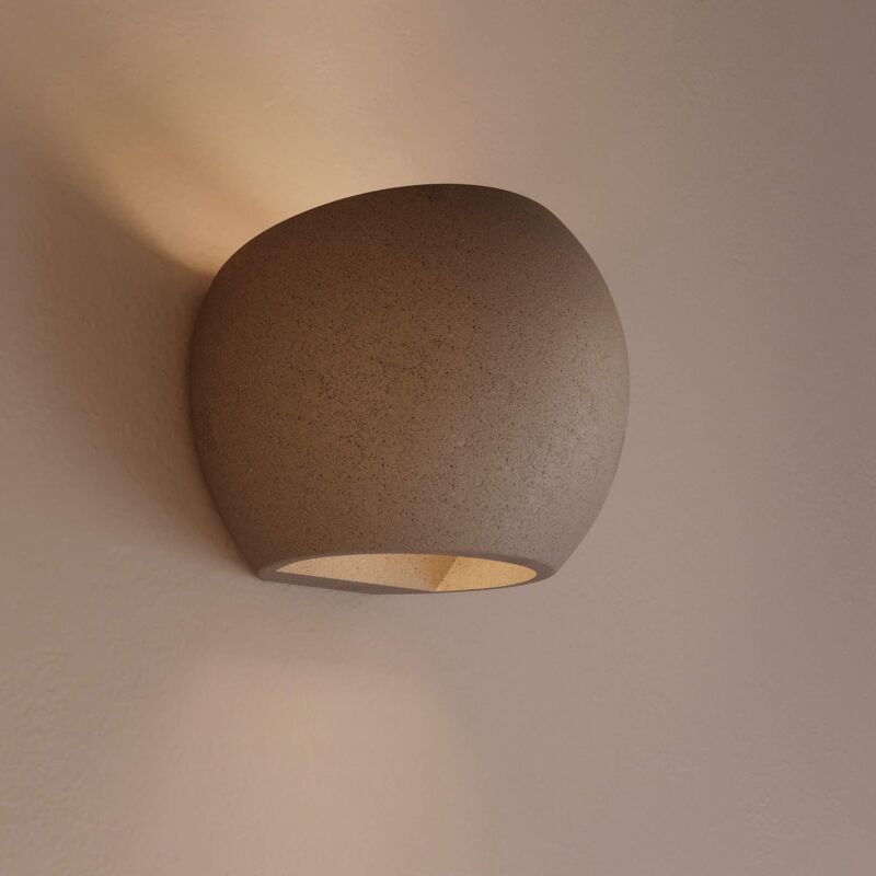 Applique murale en béton 'Ball' - Up & down - 1 x G9 - Gris
