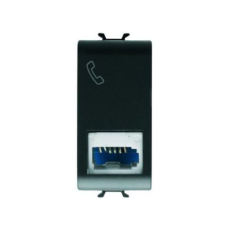 CONNECTEUR TELEPH. STD ANGL. NOIR GEWISS GW12406