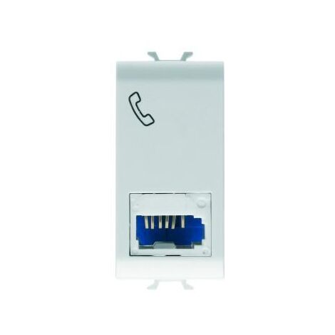 CONNECTEUR TELEPHONIQUE STD ANGL. BL GEWISS GW10406