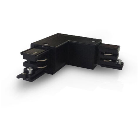 Connecteur Triphase Coude L Circuit Extérieur Gauche AC220/240V 16A Noir