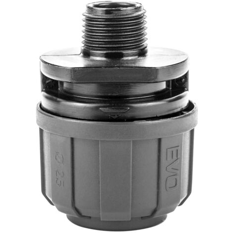 Connecteur tube composite ø25 x 3/4"G pour réseau d'air comprimé - KR 7086 - CLAS Equipements