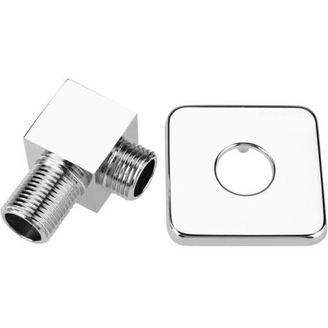 Connecteur Tuyau de Douche, Coude de Sortie Murale de Douche, 1/2" Coudes de Prise Murale, Coude d'alimentation Mural Sortie douchette Raccord de Tuyau de Douches pour douchette de Salle de Bain