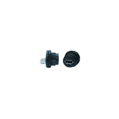 Connecteur USB-A 2.0 USB-A Femelle RS PRO ports, Montage panneau, Droit ( Prix pour 1 )