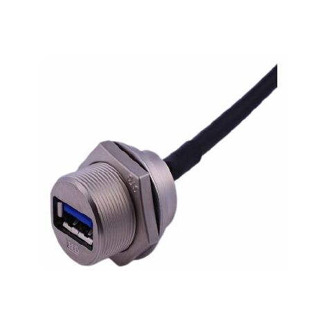 Connecteur USB-A 3.0 USB-A Femelle RS PRO ports, Montage panneau, Droit ( Prix pour 1 )