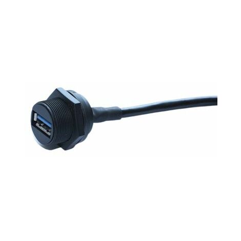 Connecteur USB-A 3.0 USB-A Femelle RS PRO ports, Montage panneau, Droit ( Prix pour 1 )
