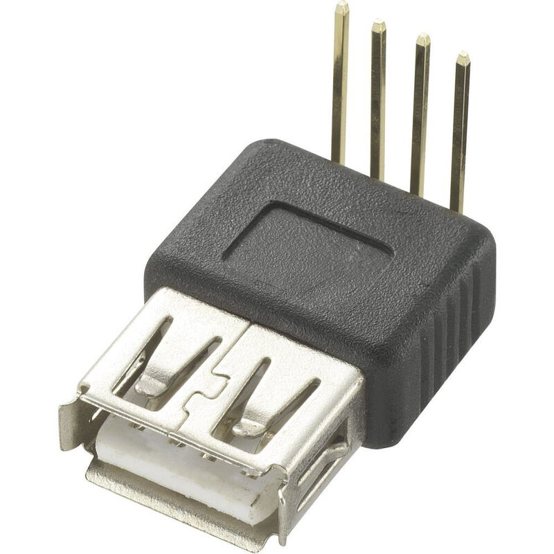 Connecteur USB A Femelle RS PRO ports, Traversant ( Prix pour 1 )