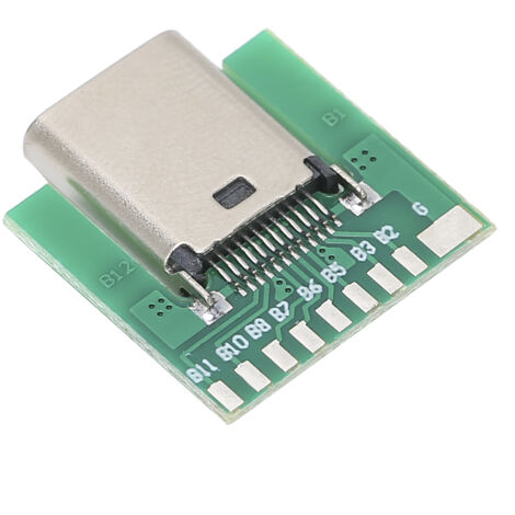 Connecteur USB C Femelle 18 Pins à Souder, Adaptateur Montage en Surface SMT pour USB 3.1 Type C