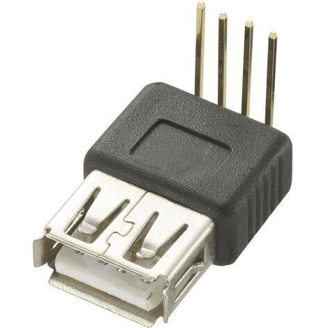 Connecteur USB pour montage sur circuit imprimé femelle, coudé Typ A 90° Fiche USB type A, 90° 774932 TRU COMPONENTS Contenu: 1 pc(s) S849811