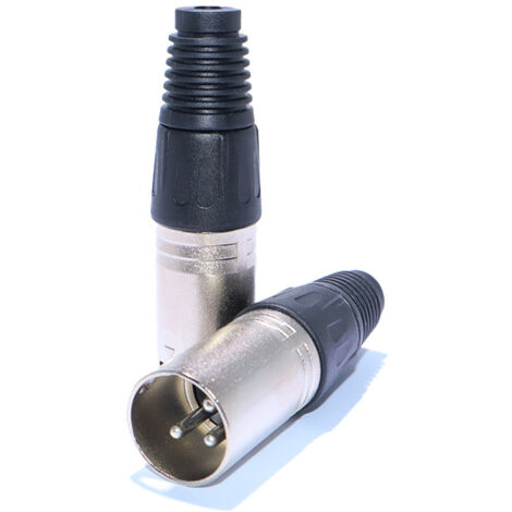 Connecteur XLR mâle 3 broches pour microphone, accordeur audio, tête symétrique pour équipement d'enregistrement, fil à souder XLR