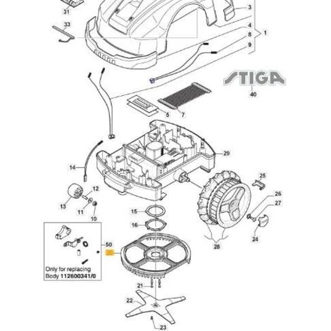 Connecteurs (10pcs) ORIGINAL STIGA - 1126-9172-01