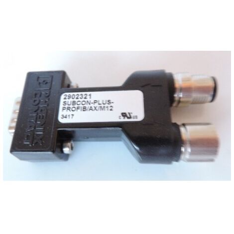 Connecteurs de bus D-SUB 9P SUBCON-PLUS-PROFIB/AX/M12 PHOENIX CONTACT 2902321
