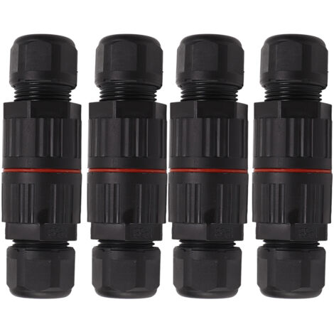 Connecteurs de fil à 5 ​​cœurs, étanche IP68, sertissage à vis PA66, connecteur de câble de prise d'aviation 450V 32A, 4 pièces