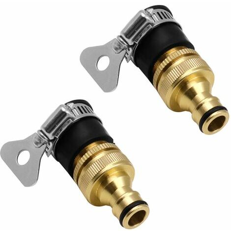 Connecteurs De Tuyau En Laiton, Adaptateur De Tuyau D'Arrosage, Raccord De Tuyau D'Arrosage En Laiton, Connecteurs De Tuyau D'Eau, Tuyau Robinet Fileté Adaptateur Pour Cuisine Jardin 15-23Mm Fontaine