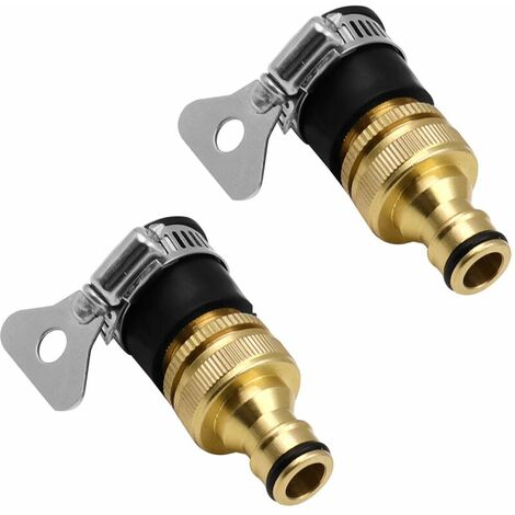 Connecteurs De Tuyau en Laiton, Adaptateur De Tuyau D'arrosage, Raccord de Tuyau d'Arrosage en Laiton, Connecteurs de Tuyau d'eau, Tuyau Robinet Fileté Adaptateur pour Cuisine Jardin 15-23mm Fontaine