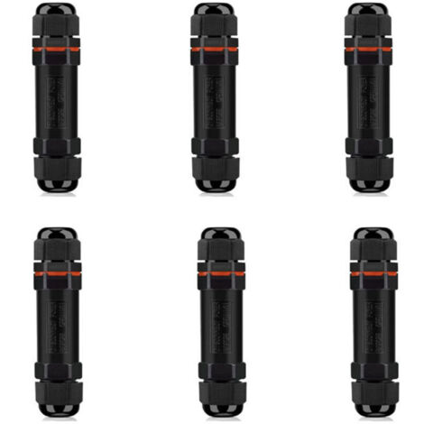 Connecteurs Étanches IP68 pour Câbles 2-13mm, Boîte de Dérivation Extérieure, Lot de 6