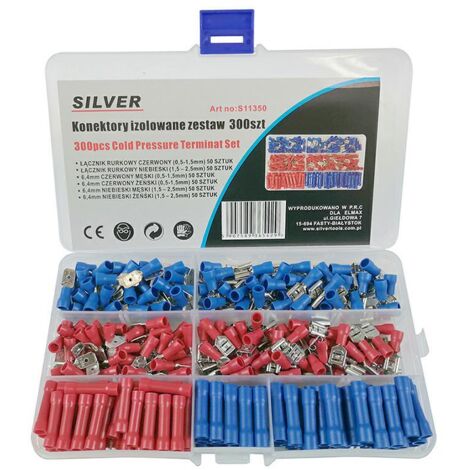 CONNECTEURS ISOLÉS ARGENT 300 pcs.