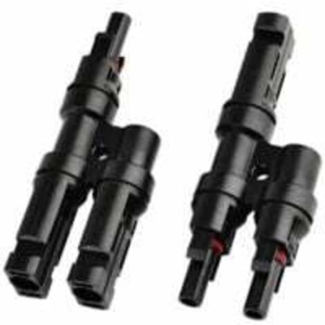 Connecteurs MC4 pour Panneaux Solaires Raccord T Y Distribution Câbles