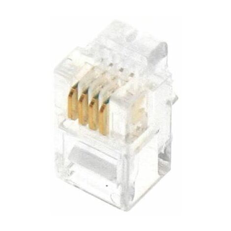 connecteurs - modular - 4 points / 4 contacts - cat3 - lot de 10 - gigamédia mj4p4c