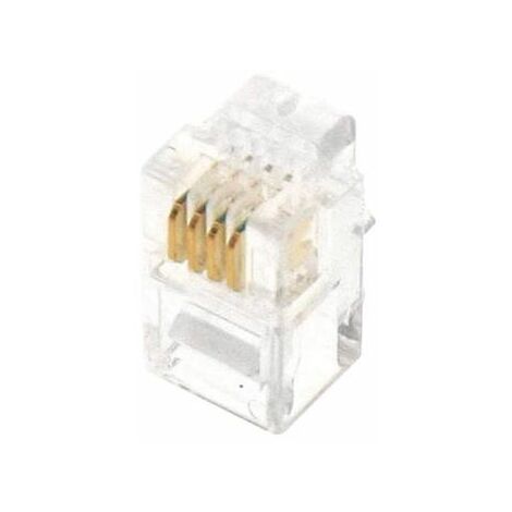 connecteurs - modular - 6 points / 4 contacts - cat3 - lot de 10 - gigamédia mj6p4c