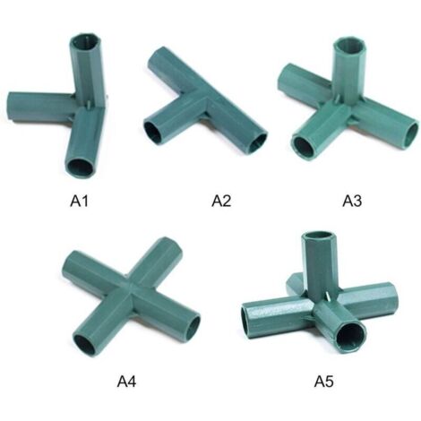 Connecteurs PVC robustes pour serre – Lot de 12 raccords 4 voies Ø16 mm, haute résistance et facile à installer