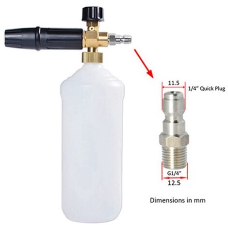 Connecteurs Rapides Pour Mousse Neige Nettoyeur Haute Pression 1 4 Pouce Adaptateur Baguette Déconnexion Rapide