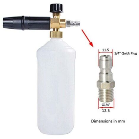 Connecteurs Rapides Pour Mousse Neige Nettoyeur Haute Pression 1 4 Pouce Adaptateur Baguette Déconnexion Rapide-Crezuo