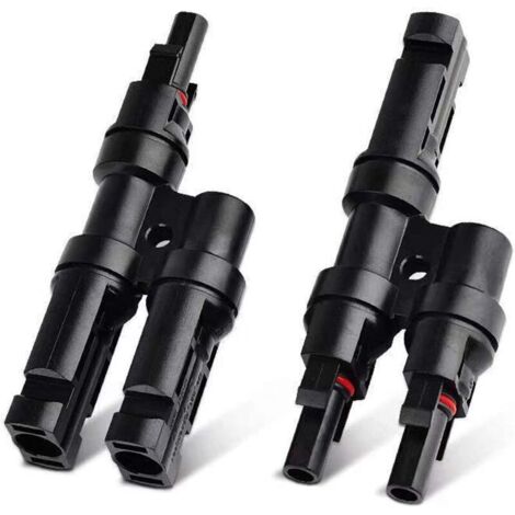 Connecteurs Y pour panneaux solaires – Lot de 2, étanches IP67, compatible MC4, cuivre étamé, montage parallèle facile