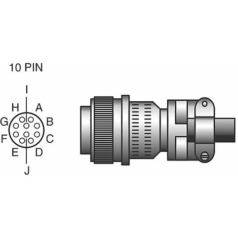 Connectique électrique Kemppi fiche ronde 14 pôles BX0484