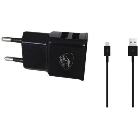 Connectique et chargeurs pour tablette Mobility Lab Chargeur secteur + câble Micro USB Noir