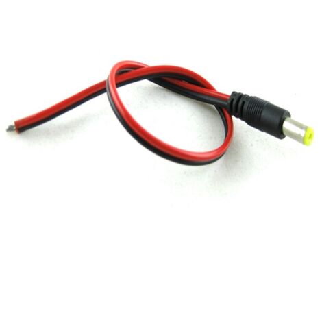 Connectique Jack d'alimentation Male avec cable pour ruban LED 12V