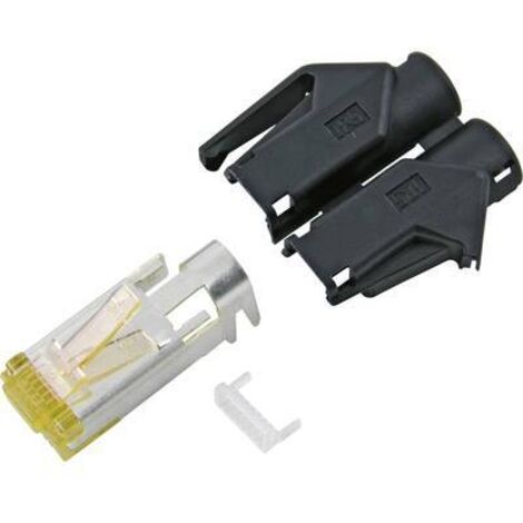 Connectique RJ45 CAT6a Hirose TM31 Hirose Electronic RJ45C6A-GR RJ45 mâle, droit Pôle: 8P8C gris 1 pc(s) D13290