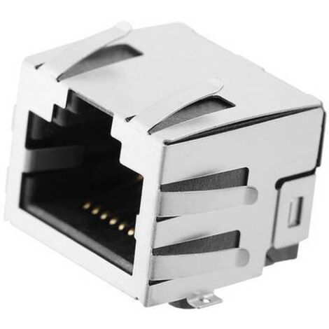 Connectique RJ45 encitech RJJS-88-SMT-WF 2101-0120-02 RJ45 embase femelle horizontale métal 1 pc(s) C045891