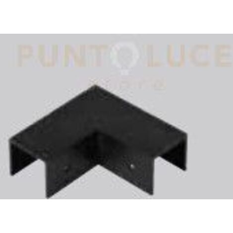 CONNESSIONE ANGOLARE COMPLEMENTARE NERO PER SITEMA BINARIO 7X7CM