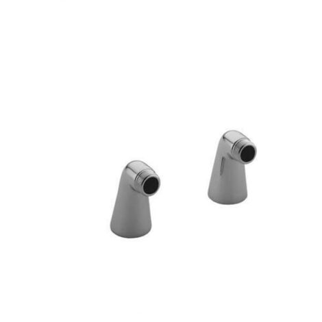 Connessioni scanalate cromate (in coppia).