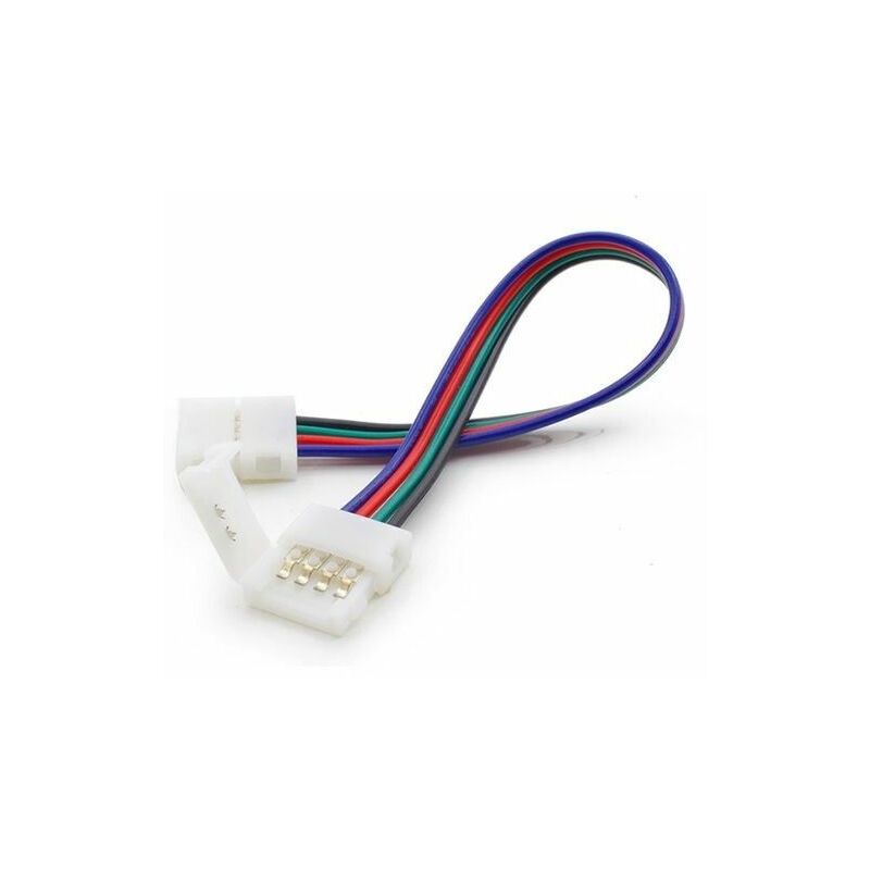 Image of Aftertech - connettore 10mm rgb rapido clip jack plug per striscia strip led B1E15