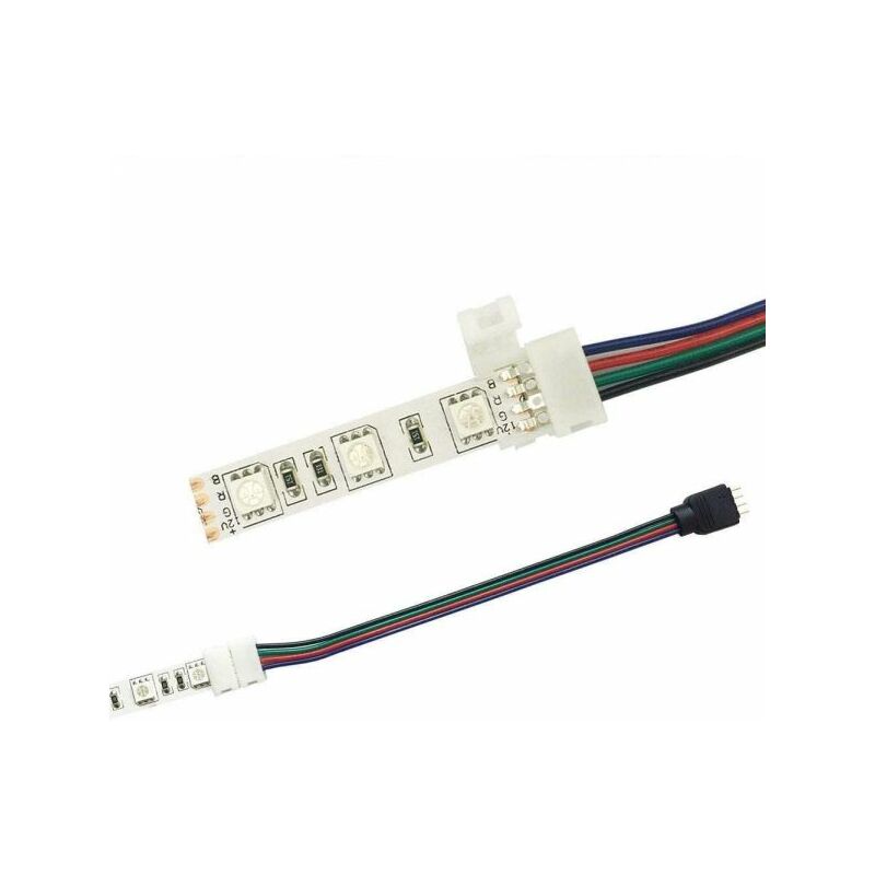 Image of Connettore 4 Pin Clip per Strisca Strip Led rgb dc 12/24V