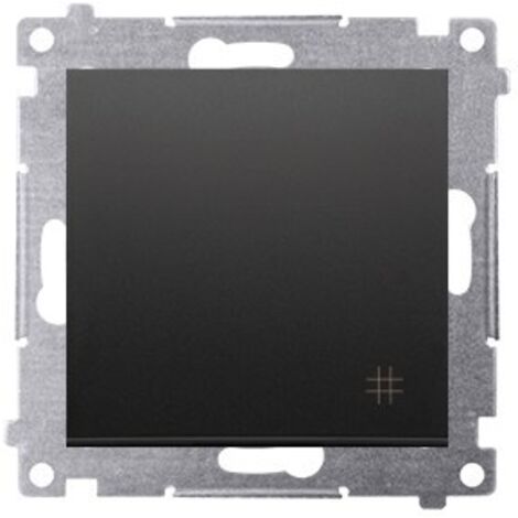 Connettore a croce (modulo) 10AX, 250V, connettori rapidi, nero opaco Simon54