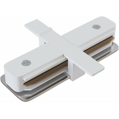Connettore a L per Sistema Illuminazione a Binario Monofase Bianco