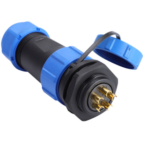 Connettore a spina per aviazione in plastica impermeabile IP68 SP21 a 5 pin (5 pin)