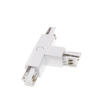 Connettore a T Binario Trifase LED Bianco A18-TRI-WH-T
